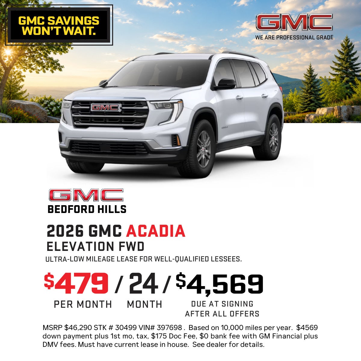 2026 GMC Acadia 