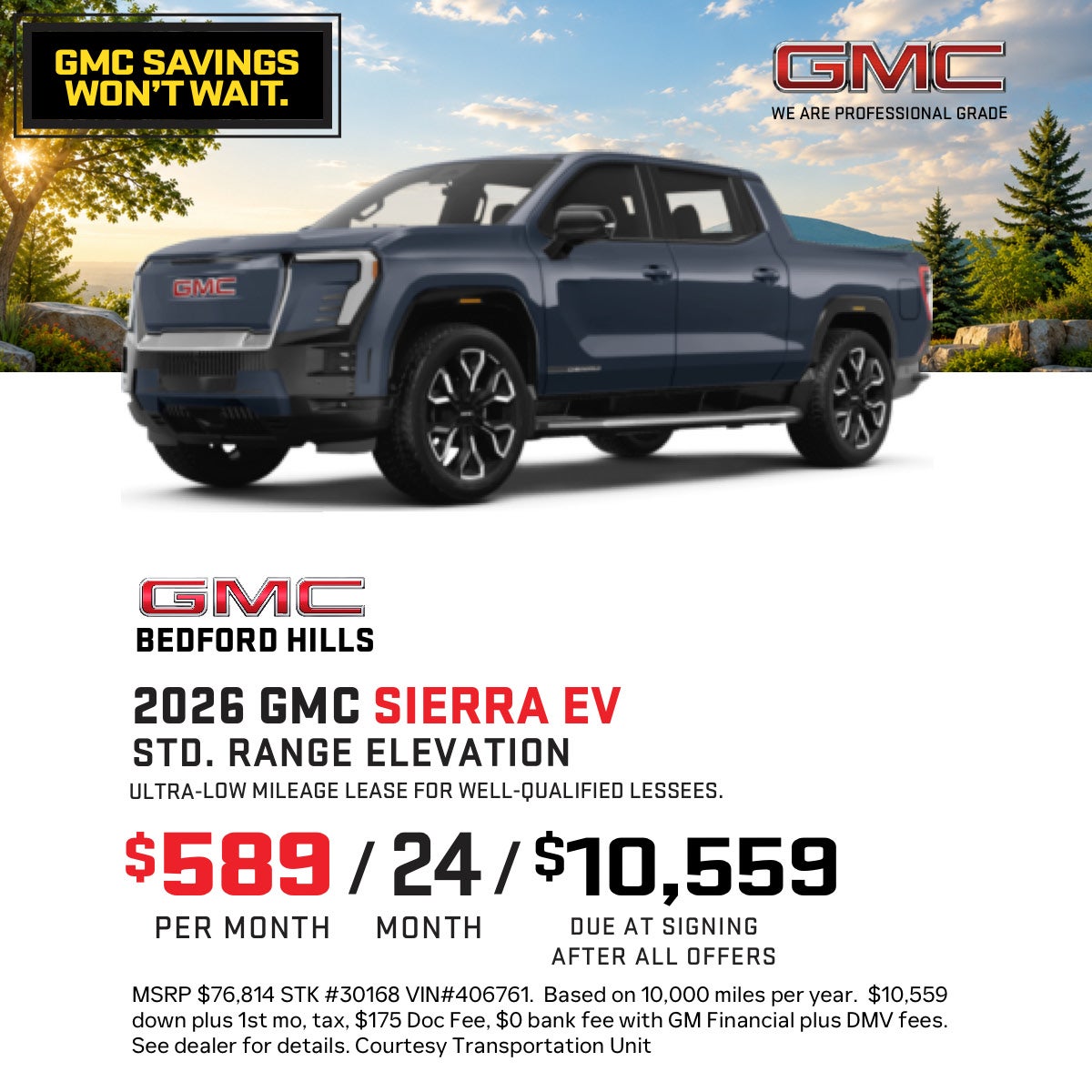2026 GMC Sierra EV Std. Range Elevation